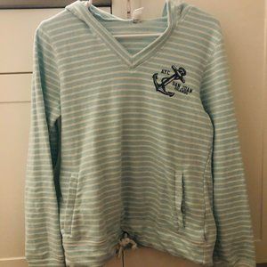 Blue and White Striped Jacket